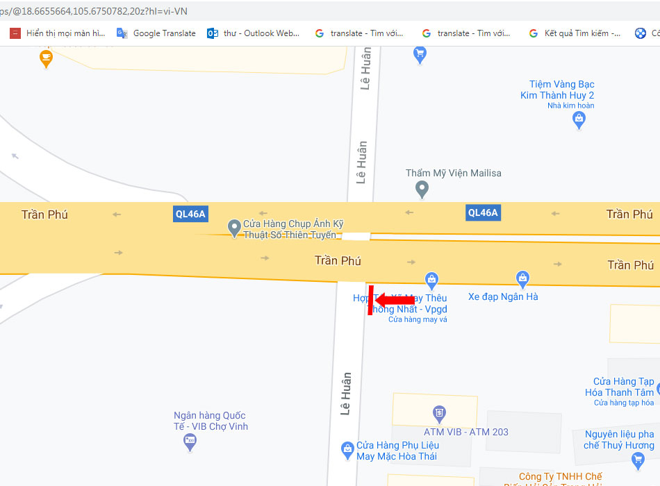 Đường Trần Ph - L Hun - TP Vinh